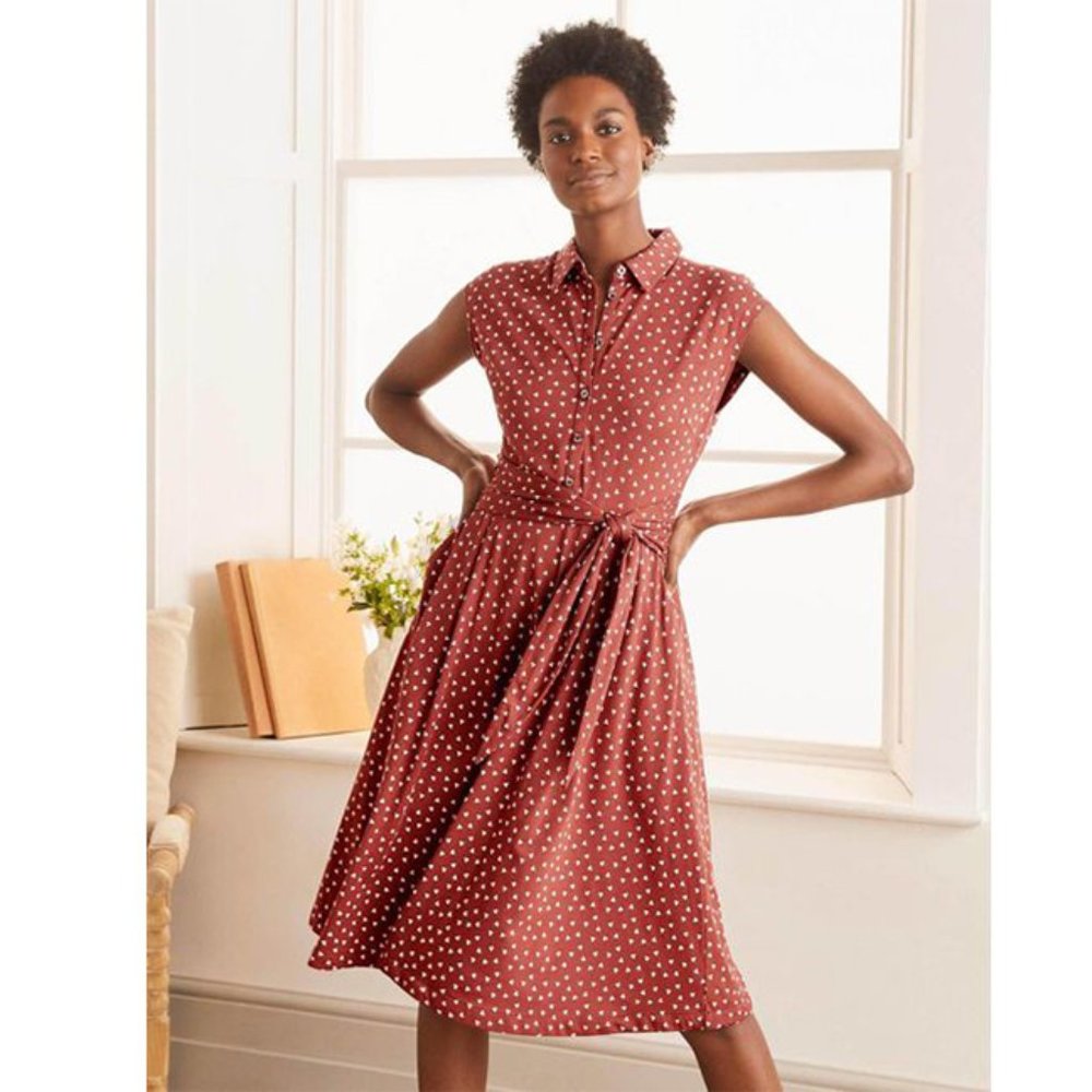 Boden Althea Jersey Shirt Dress 6